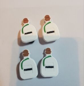 4 Patron Bottle Croc Charms